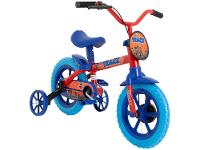 Bicicleta Infantil Aro 12 TK3 Track Arco Íris Vermelho e Azul com Rodinhas