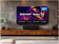 Smart TV 32" HD LED Semp 32R6610 Wi-Fi 3 HDMI 1 USB