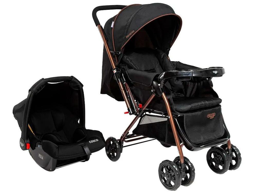 Carrinho de Bebê com Bebê Conforto Cosco Kids Travel System TS DUO Reverse 0 a 15kg - 1