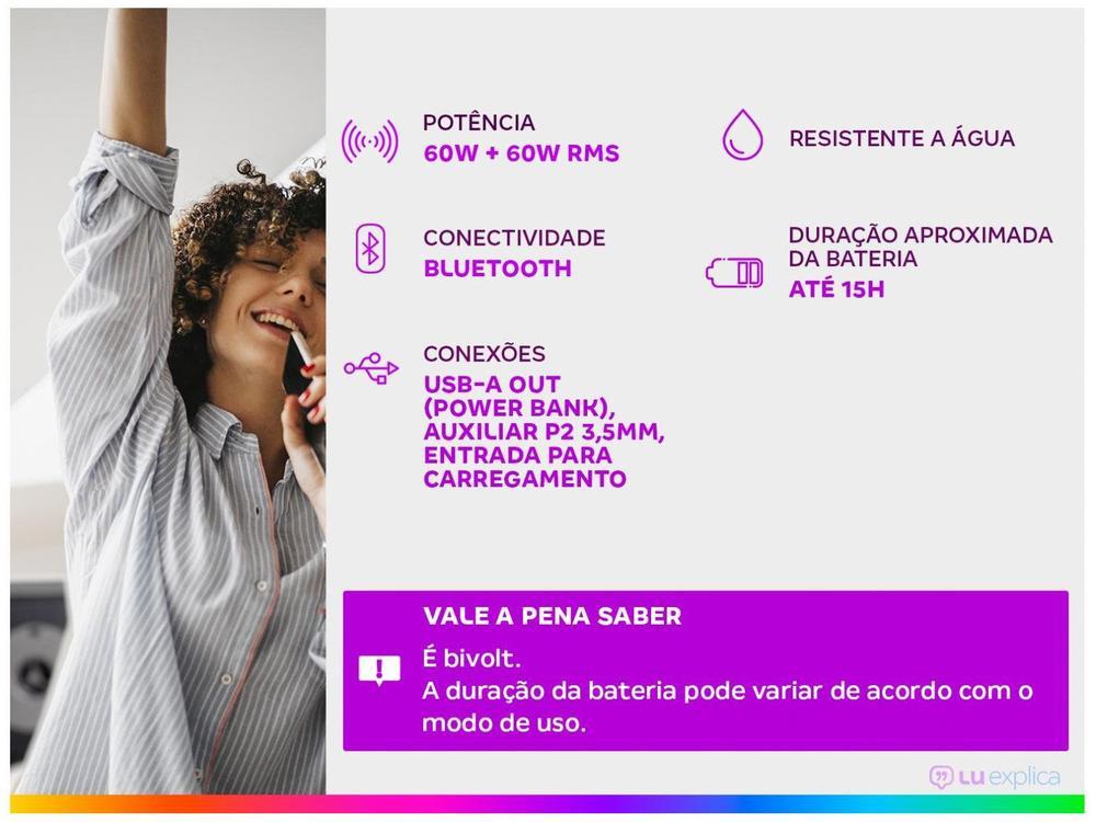 Caixa de Som LG Xboom Go XG8T Bluetooth - 2