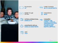 Smart TV 55” LED TCL 55P755 Wi-Fi Bluetooth - 2