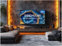 Smart TV 65" 4K UHD QLED Mini LED TCL 65C755 120Hz Wi-Fi Bluetooth 4 HDMI 2 USB
