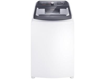 Lavadora de Roupas Electrolux 15kg Cesto Inox 11 Programas de Lavagem Branco Premium Care Jet&Clean e Time Control LEC15