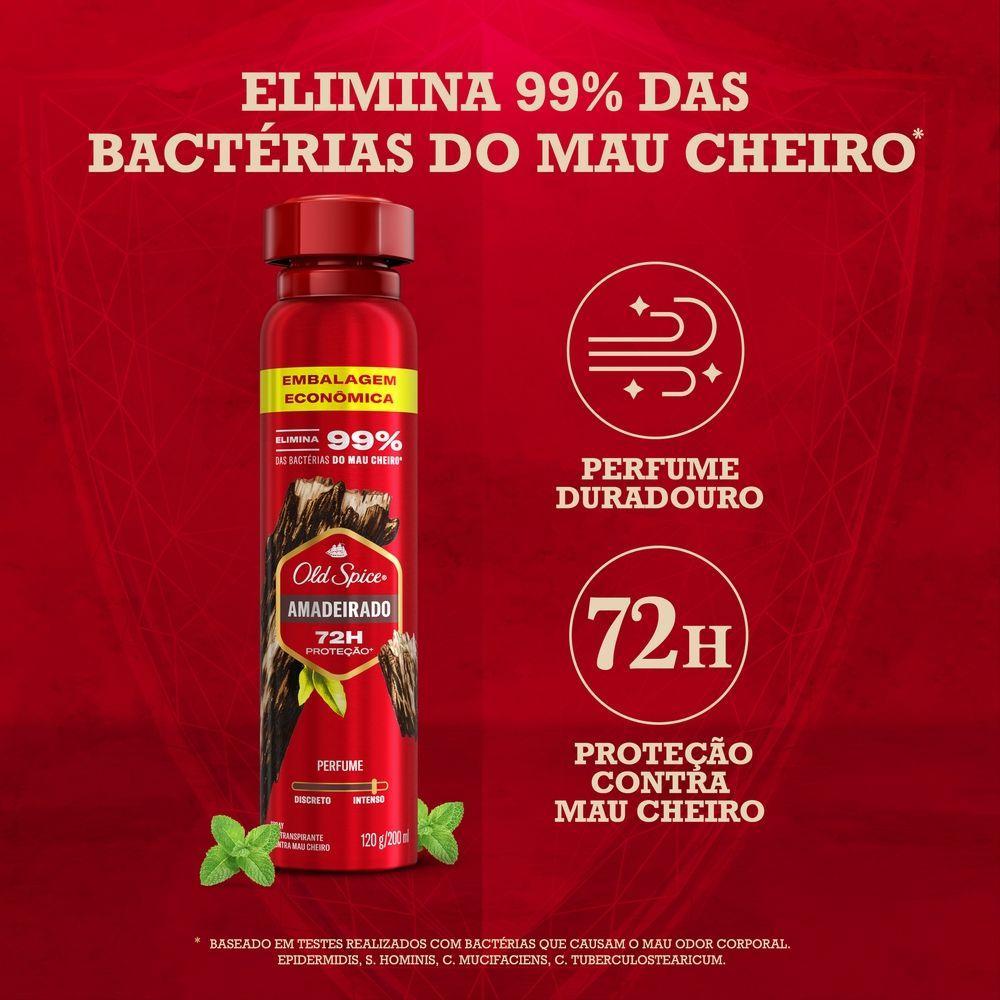 Desodorante Antitranspirante Old Spice Amadeirado 200ml - 5
