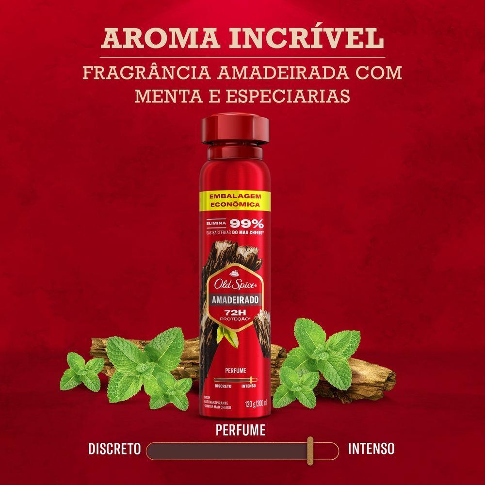 Desodorante Antitranspirante Old Spice Amadeirado 200ml - 7