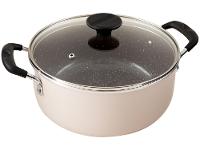 Jogo de Panelas Tramontina Antiaderente de Alumínio Rosa Trufado 5 peças Tunis - 12