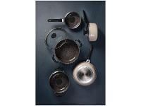 Jogo de Panelas Tramontina Antiaderente de Alumínio Rosa Trufado 5 peças Tunis - 5