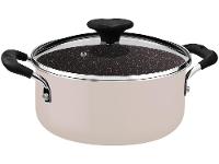 Jogo de Panelas Tramontina Antiaderente de Alumínio Rosa Trufado 5 peças Tunis - 8