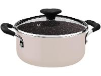 Jogo de Panelas Tramontina Antiaderente de Alumínio Rosa Trufado 5 peças Tunis - 9