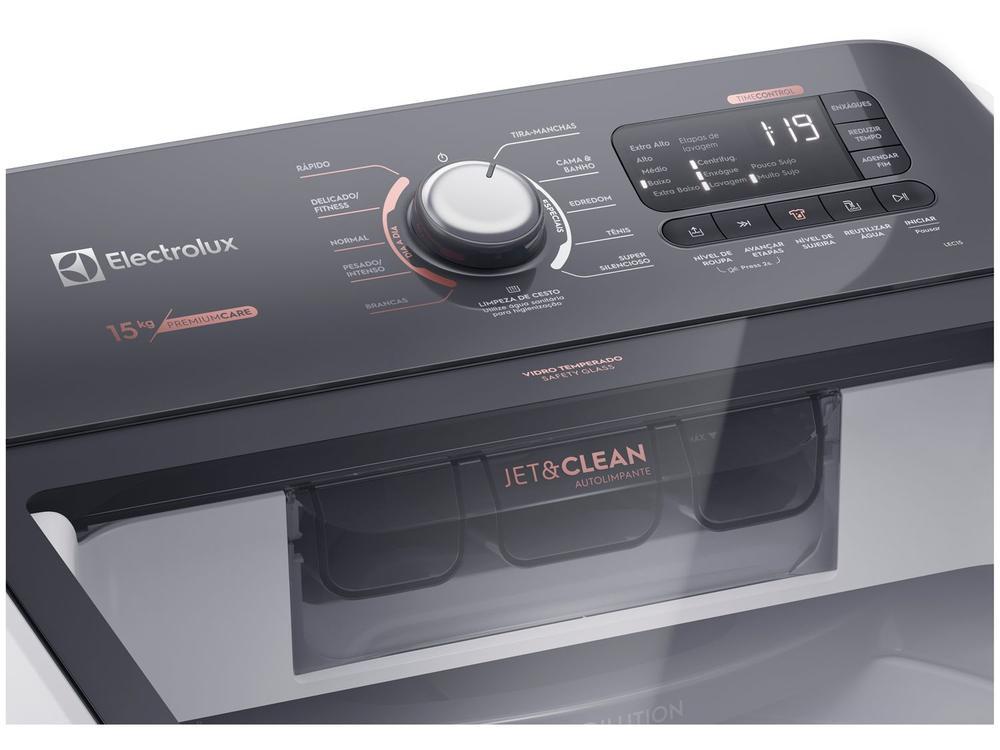 Lavadora de Roupas Electrolux 15kg Cesto Inox 11 Programas de Lavagem Branco Premium Care LEC15 - 24