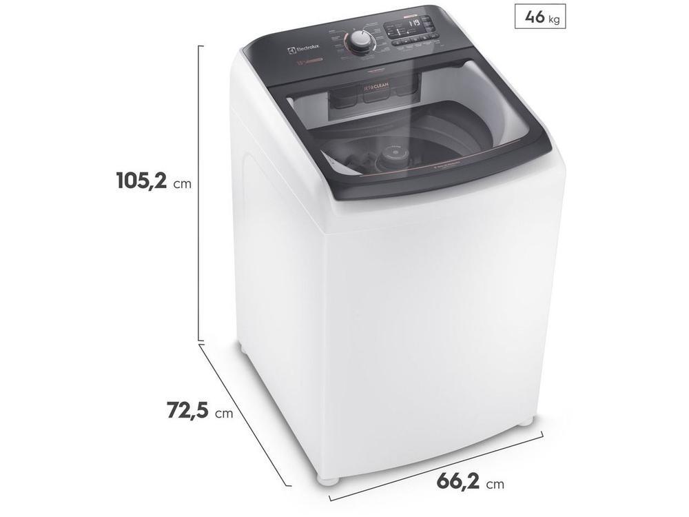 Lavadora de Roupas Electrolux 15kg Cesto Inox 11 Programas de Lavagem Branco Premium Care LEC15 - 3
