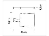 Tábua de Corte de Madeira Retangular Tramontina Kitchen 40x27cm - 13