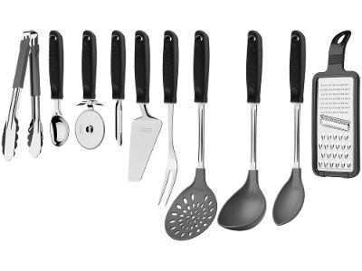 Conjunto de Utensílios Inox Tramontina Utilitá 10 Peças