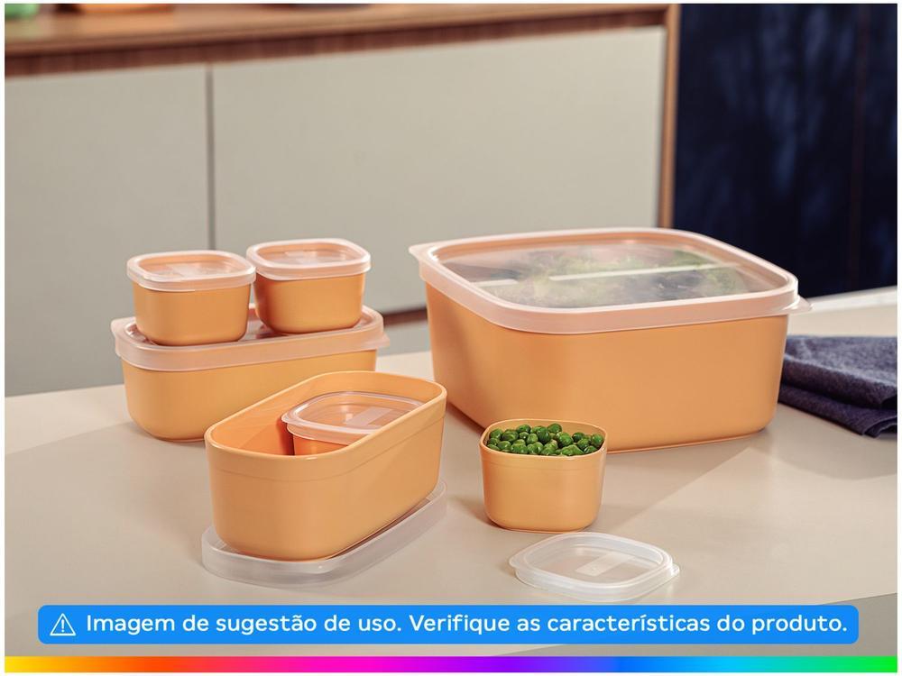 Jogo de Potes de Polipropileno Hermético Tramontina Mixcolor com Tampa Retangular 7 Peças - 11