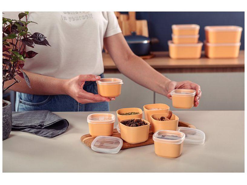 Jogo de Potes de Polipropileno Hermético Tramontina Mixcolor com Tampa Retangular 7 Peças - 4