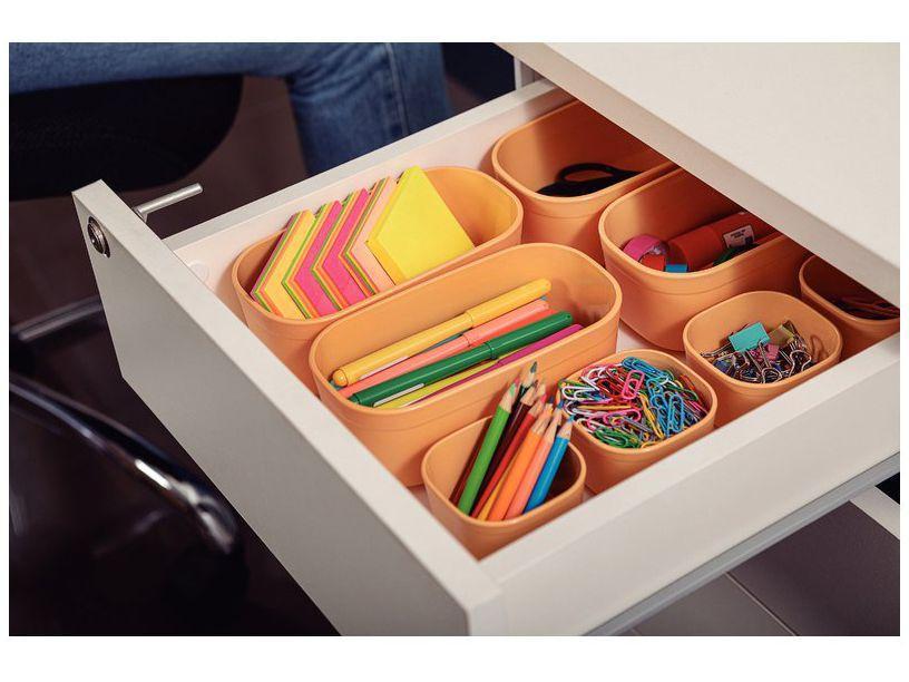 Jogo de Potes de Polipropileno Hermético Tramontina Mixcolor com Tampa Retangular 7 Peças - 7