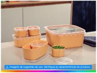 Jogo de Potes de Polipropileno Hermético Tramontina Mixcolor com Tampa Retangular 7 Peças - 2