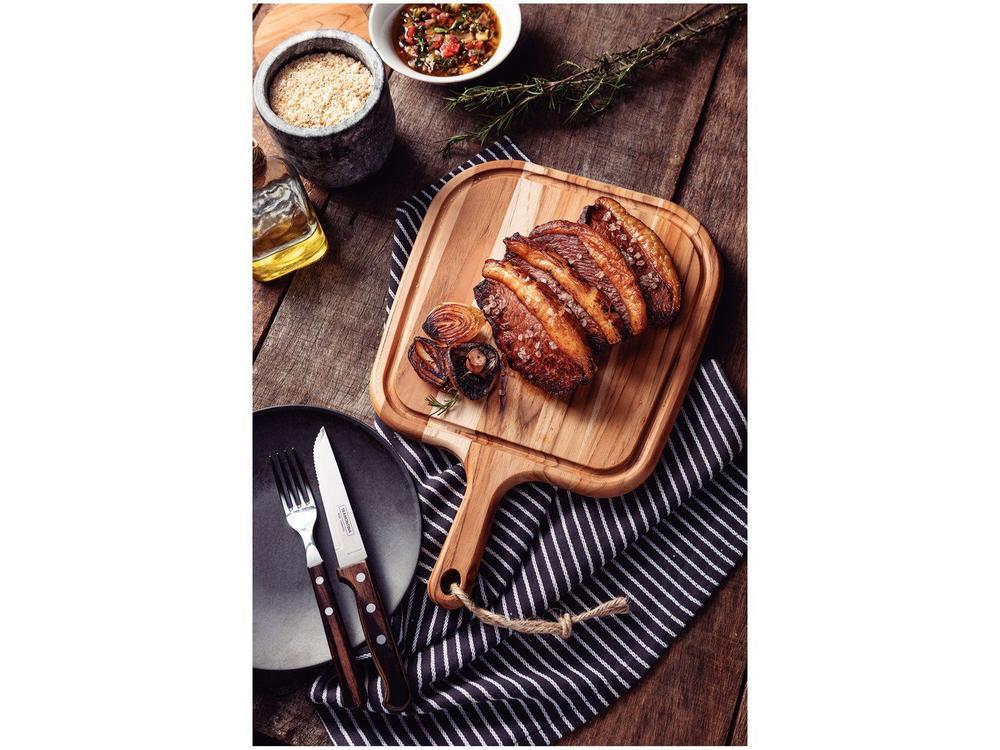 Tábua para Steak de Madeira Retangular Tramontina Provence 40x27cm - 12