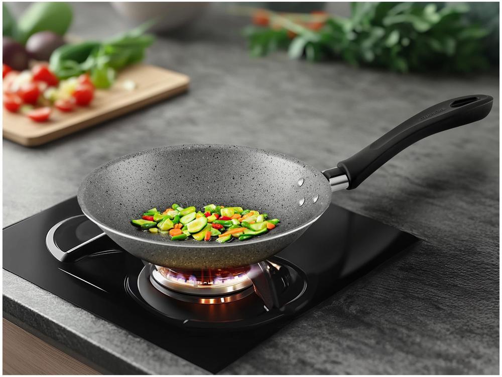 Conjunto de Frigideiras Antiaderente Tramontina de Alumínio Linz Cinza 2 Peças - 2