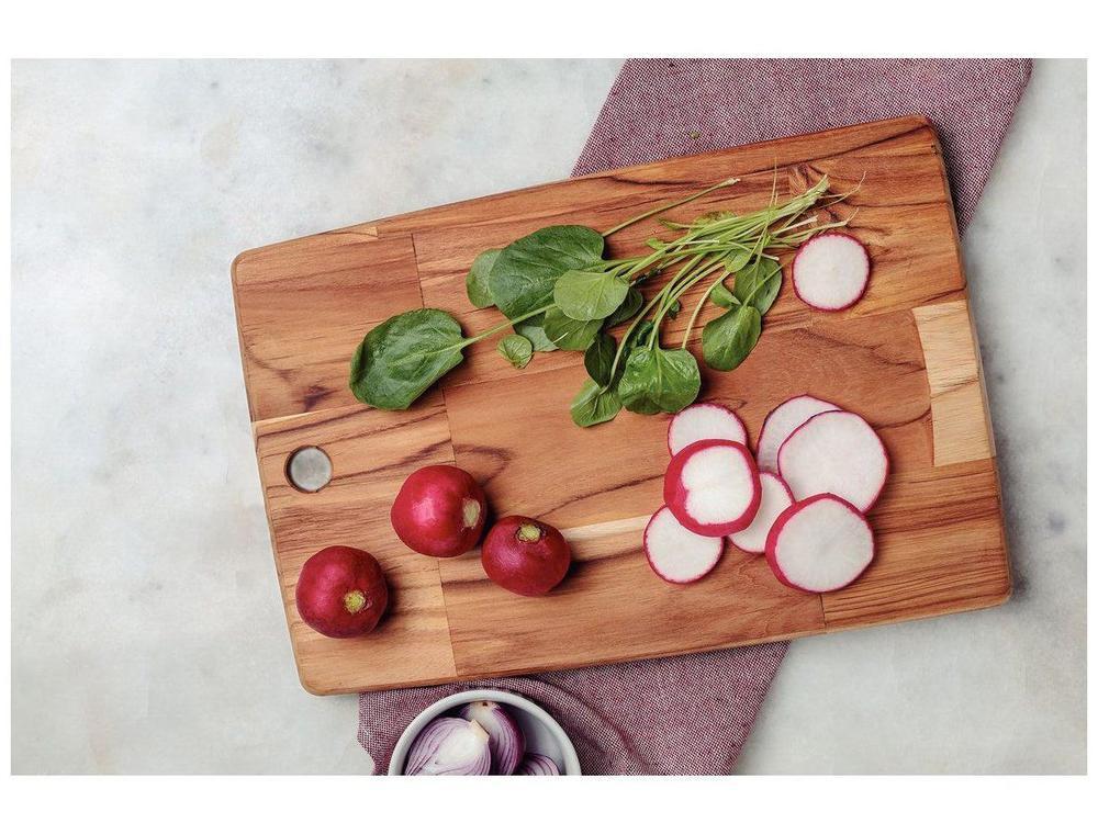 Tábua de Corte de Madeira Retangular Tramontina Kitchen 34x23cm - 4