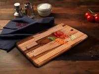 Tábua de Corte de Madeira Retangular Tramontina Kitchen 34x23cm - 2