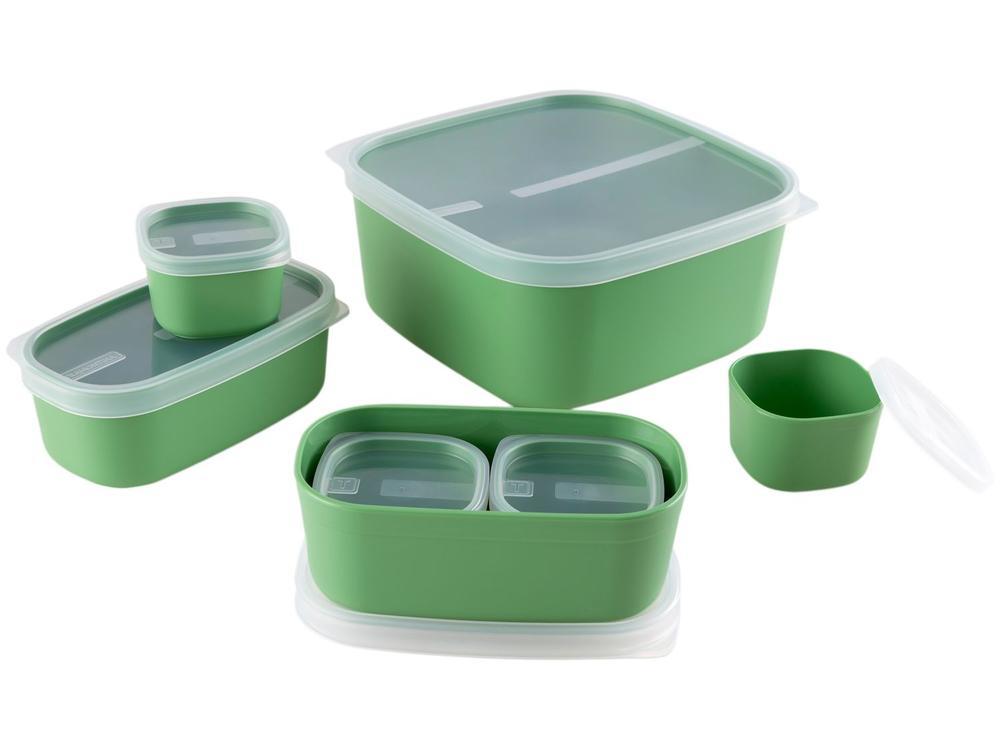 Jogo de Potes Hermético Tramontina com Tampa Mixcolor 7 Peças - 3