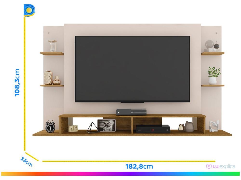 Painel para TV até 55" Caemmun Domínio 4 Prateleiras - 3