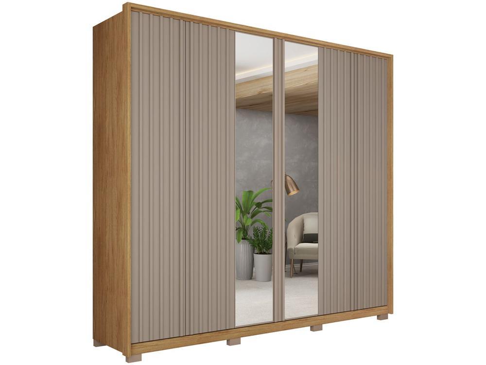 Guarda-roupa Casal 6 Portas 4 Gavetas Caemmun Decimus - 1