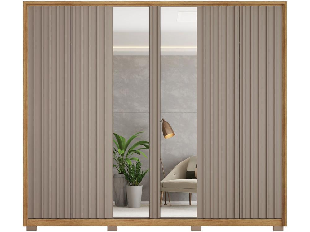 Guarda-roupa Casal 6 Portas 4 Gavetas Caemmun Decimus - 7