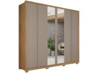 Guarda-roupa Casal 6 Portas 4 Gavetas Caemmun Decimus - 1