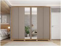 Guarda-roupa Casal 6 Portas 4 Gavetas Caemmun Decimus - 5