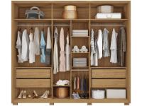 Guarda-roupa Casal 6 Portas 4 Gavetas Caemmun Decimus - 6