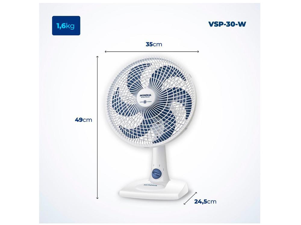 Ventilador de Mesa Mondial Super Power VSP-30-W - 17