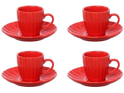 Jogo de Xícaras de Café 90ml Hauskraft Bella 4 Peças