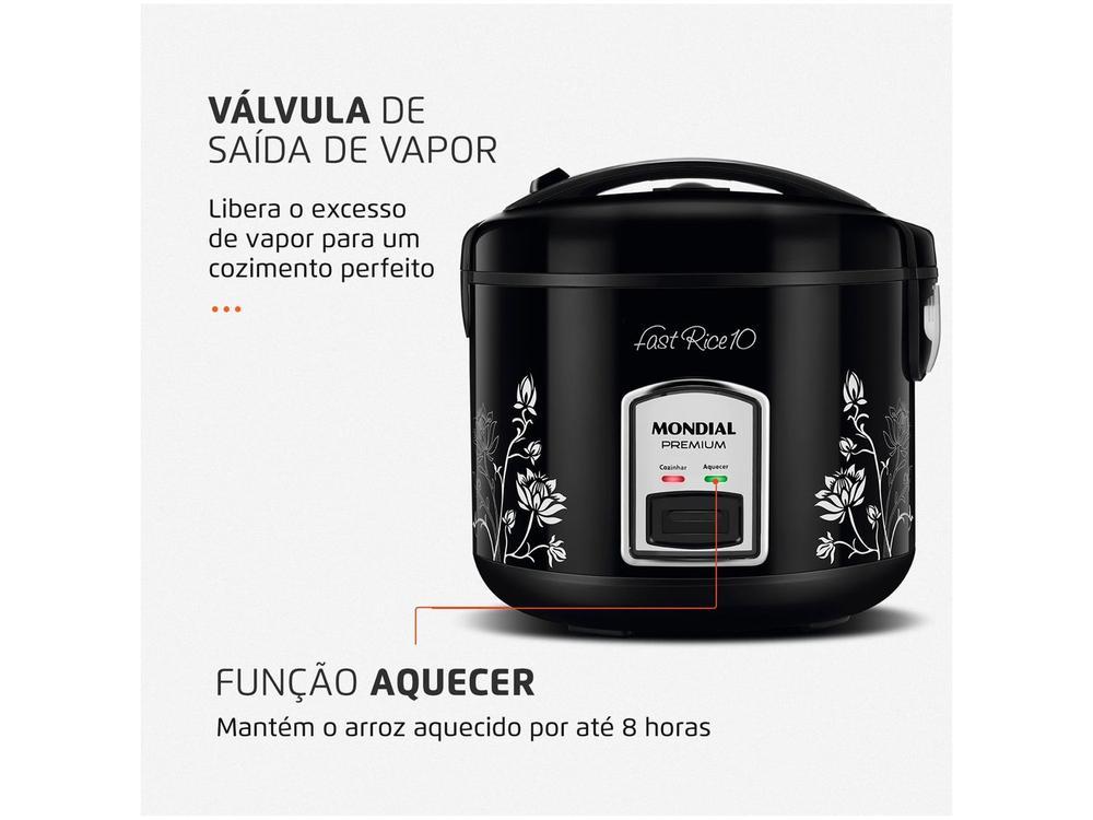 Panela de Arroz Elétrica 10 Xícaras Mondial Fast Rice 10 PE-44-10X - 3
