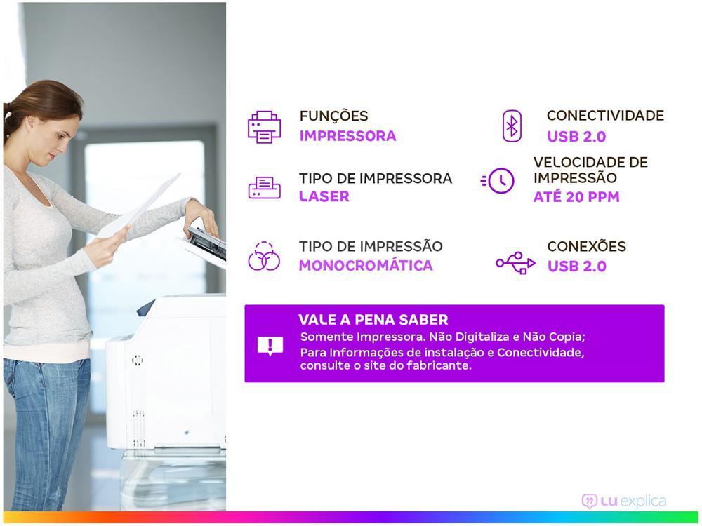 Impressora HP Laser 107A Preto e Branco - 3