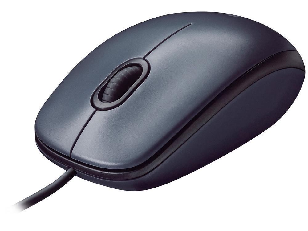 Mouse Logitech Óptico 1000DPI 3 Botões M90 - 1