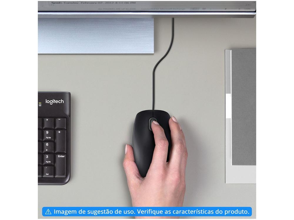 Mouse Logitech Óptico 1000DPI 3 Botões M90 - 2