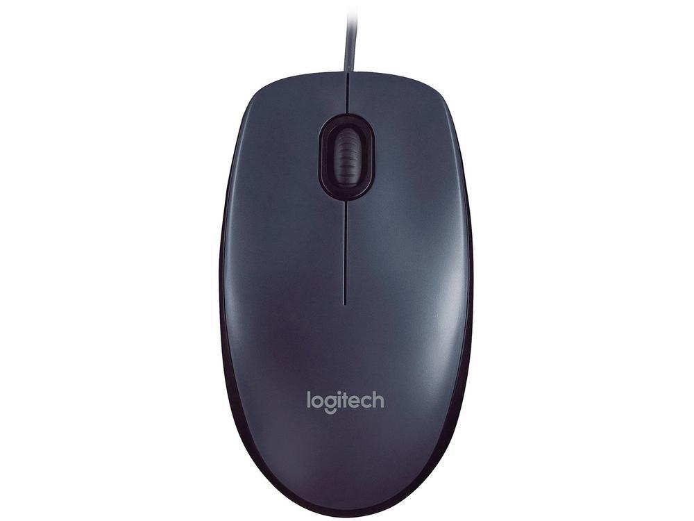 Mouse Logitech Óptico 1000DPI 3 Botões M90 - 5