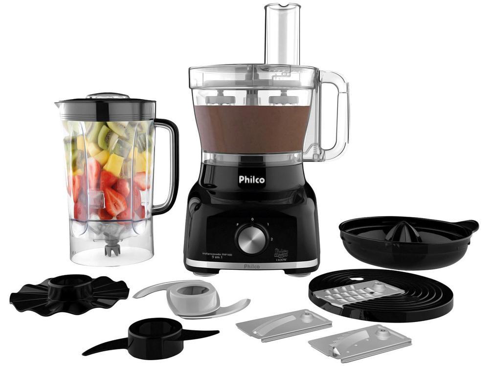 Multiprocessador de Alimentos Philco 1700W Preto PMP1600P 9 em 1 - 1