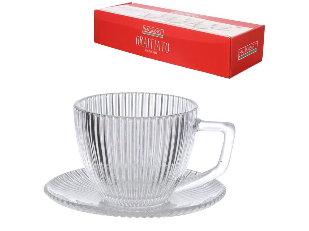Jogo de Xícaras de Chá 230ml Hauskraft Graffiato 6 Peças - 4