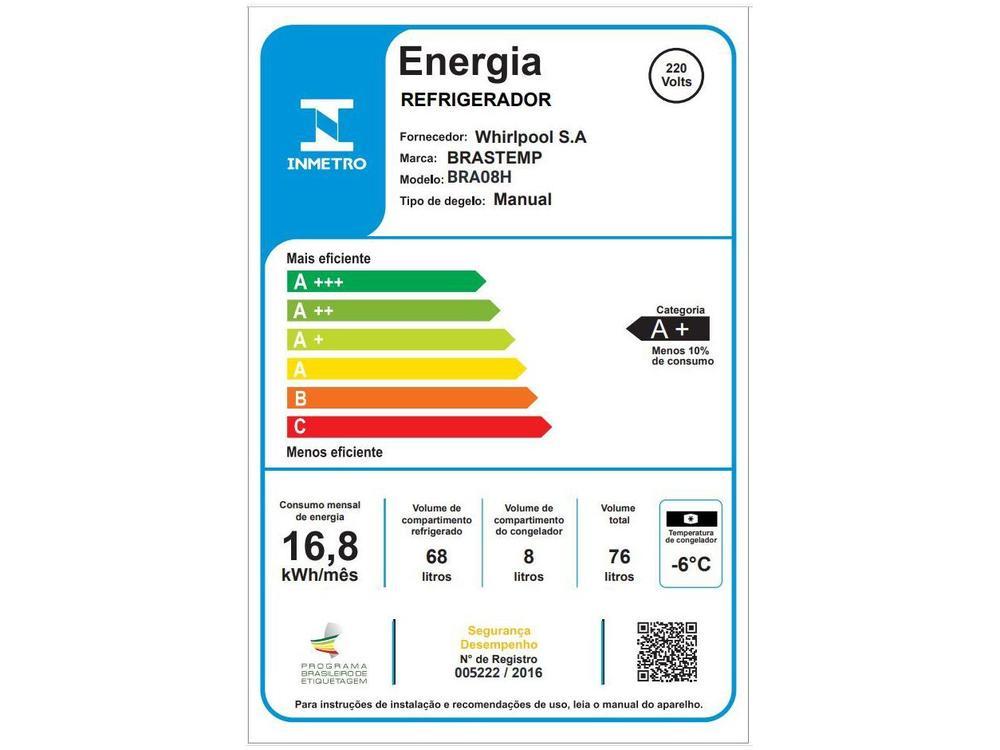 Frigobar Brastemp 76L Branco Retrô BRA08HB - 7