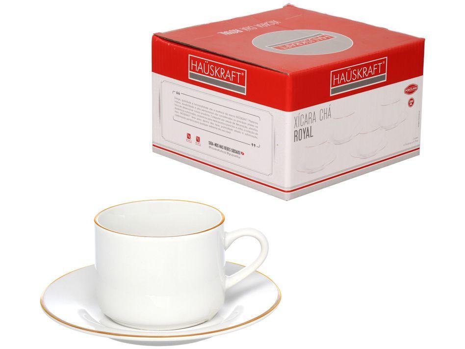 Jogo de Xícaras de Chá de Porcelana 200ml Hauskraft Royal 4 Peças - 3