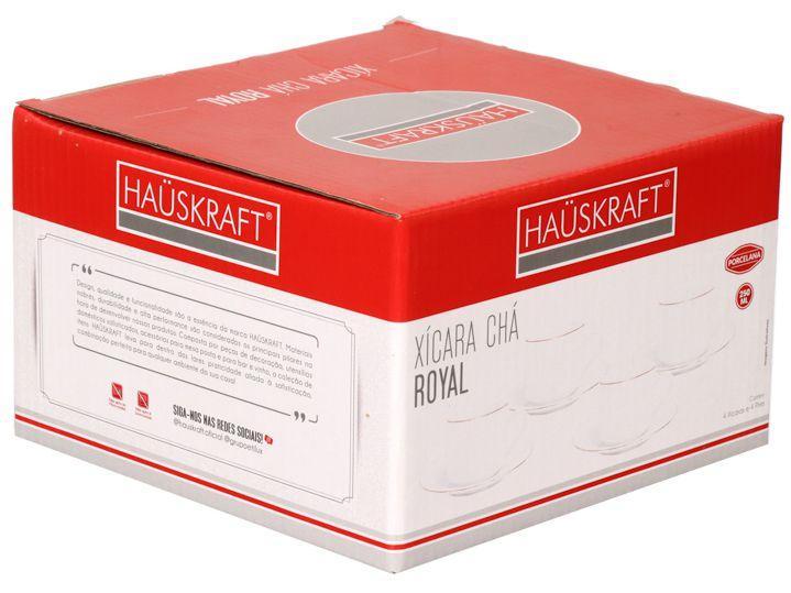 Jogo de Xícaras de Chá de Porcelana 200ml Hauskraft Royal 4 Peças - 4