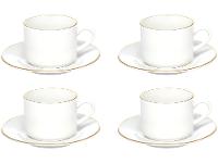 Jogo de Xícaras de Chá de Porcelana 200ml Hauskraft Royal 4 Peças - 1