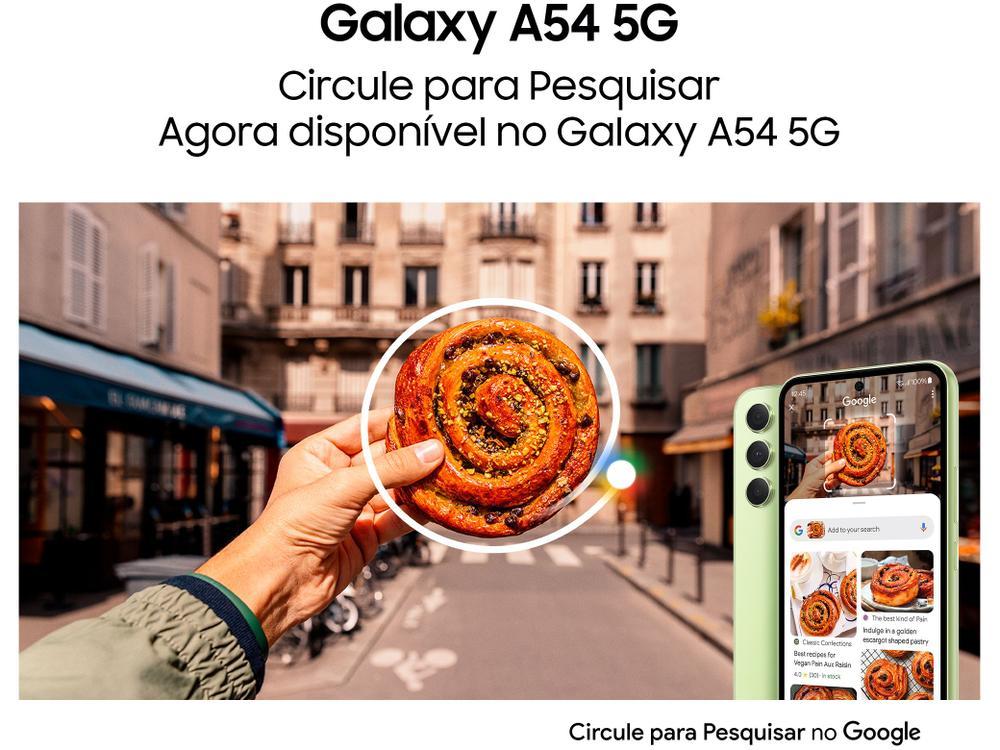 Smartphone Samsung Galaxy A54 128GB Preto 5G Octa-Core 8GB RAM 6,4" Câm. Tripla + Selfie 32MP Dual Chip - 5