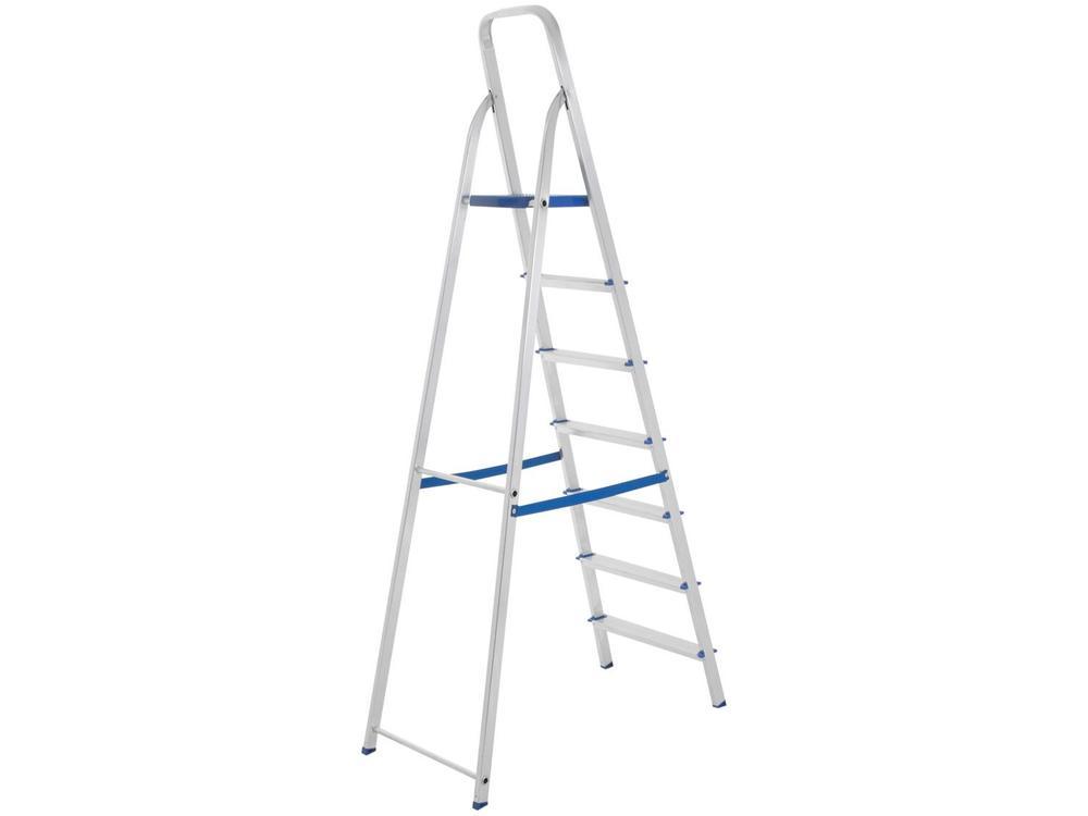 Escada de Alumínio 7 Degraus Doméstica Mor - 2