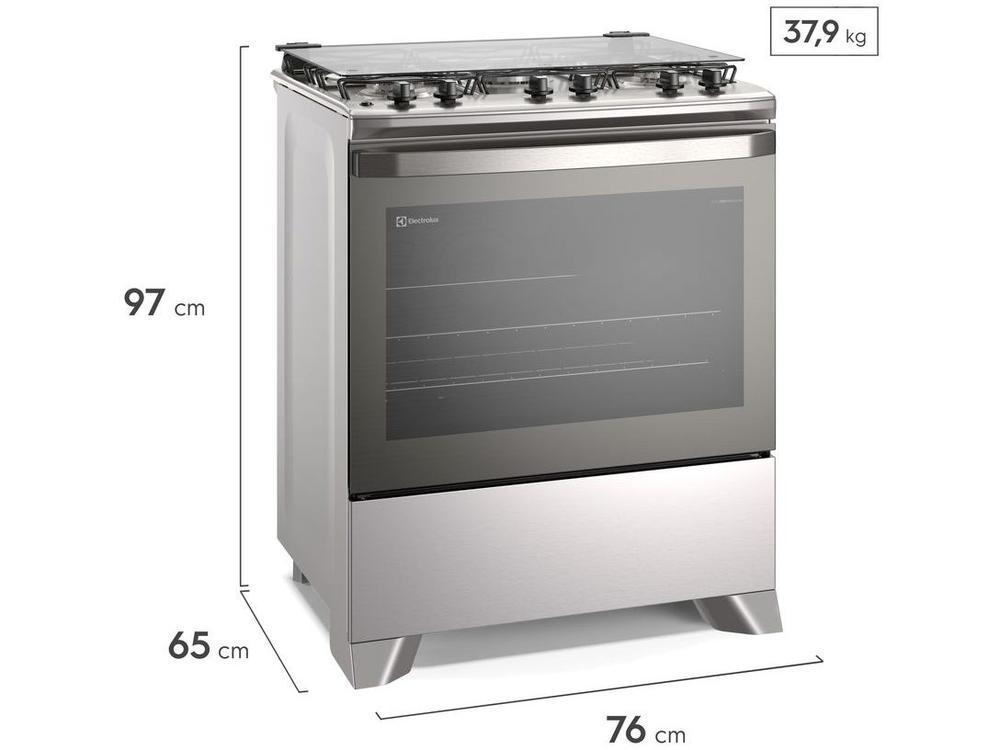 Fogão 5 Bocas Electrolux Cinza Efficient PerfectCook FE5IC - 12