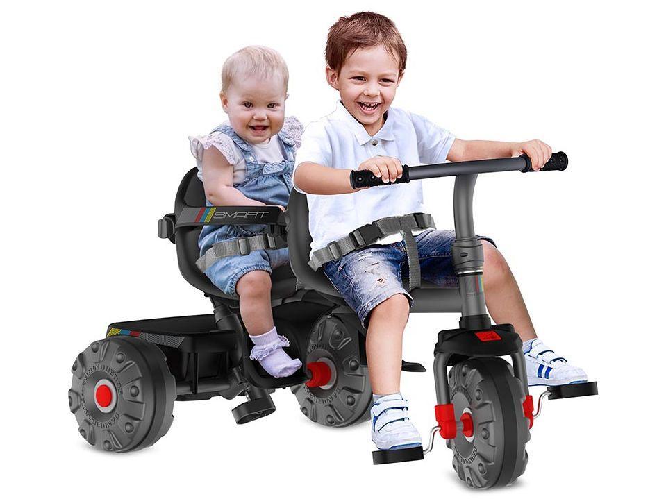 Triciclo Infantil Duplo Smart 1314 com Capota  - 4