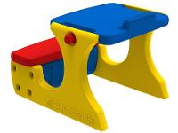 Mesa Infantil com Banco de Atividades Bandeirante - 1